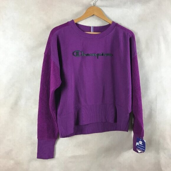 CHAMPION Sweatshirt, Purple SMALL NEW - Picture 5 of 7